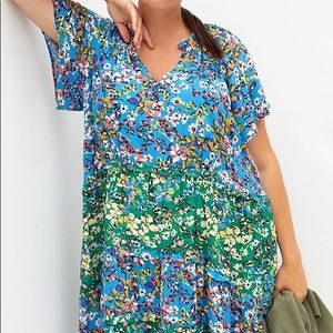 ANTHROPOLOGIE ROBIN TIERED MINI DRESS XL